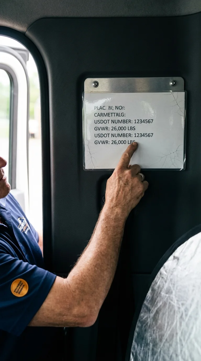 USDOT licensing placard verification in Port Charlotte